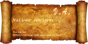Vallner Adrienn névjegykártya